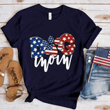 Women's Independence Day T Shirt round Neck Short Sleeve T-shirt Women's Top