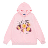 Men Hoodie Fruit Printed Sweater Men's Spring and Autumn Leisure Loose Sports