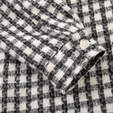 Men Long Sleeved T Shirt Plaid Long Sleeve Lapel Shirt Men's Loose Casual Shirt Coat Fashion