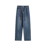 Unisex Pants Autumn Button Jeans