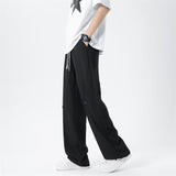Men Sweatpants Casual Pants Men's Summer Loose Drooping Ice Silk