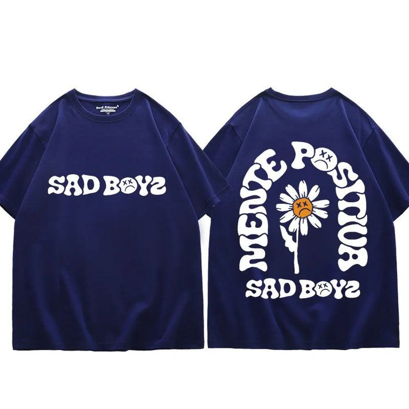 Singer Junior H Sad Boys Flower Graphic T Shirts