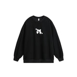 Unisex Hoodie Retro College Style round Neck Sweater for Men and Women