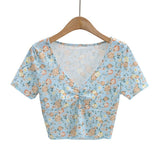Women T-shirt Summer Short-Sleeved Top Short T-shirt