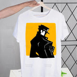 JoJo Bizarre Adventure T Shirts print O-Neck Short Sleeve