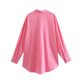 Women T-Shirt Shirt Women's Spring and Autumn Leisure Single-Breasted Shirt