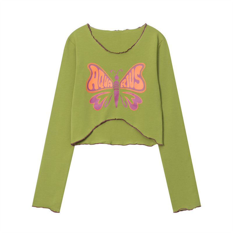 Women Long Sleeve T-Shirt Long Sleeve T-shirt Girls' Spring and Autumn Casual Top