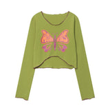 Women Long Sleeve T-Shirt Long Sleeve T-shirt Girls' Spring and Autumn Casual Top