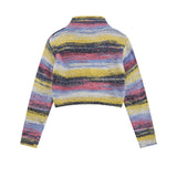 Women Sweater Autumn Leisure Contrast Color Long Sleeves Knitwear
