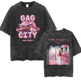 Nicki Minaj Vintage Washed T Shirt Gag City Pink Friday
