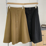 Women Skirt Woolen Skirt Female Mid-Length Autumn and Winter