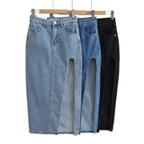 Women Skirt Denim Skirt Spring and Summer Fashion Casual Dress Women