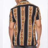 Men Shirt Summer Men's Casual Shirt Printed Short Sleeve