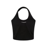 Women Vest Cotton Knitted Halterneck Vest Women's Summer Camisole
