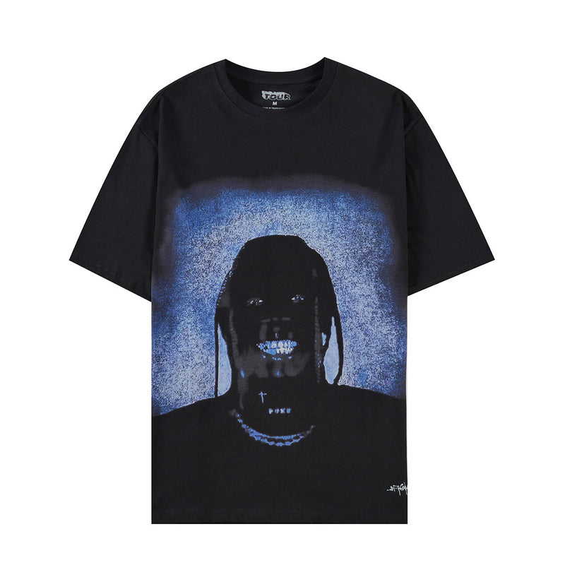 Travis Scott T-Shirt TRAVIS SCOTT CACTUS JACK Loose Crew Neck Short Sleeve