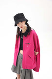 Unisex Jacket Fall Color-Blocking Zip Jacket Women's
