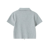 Women T-shirt Waffle Letter Print Short-Sleeve T-shirt Girls Short Summer