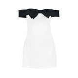 Women Dresses Sexy Hip Skirt Bow Dress
