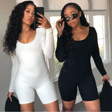 Women Jumpsuit Women's Fashion Solid Color Sports Long Sleeve Jumpsuit