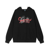 Men Hoodie Fall/Winter Hoodie Rivet Letter Printed Loose Long Sleeves Leisure Pullover Hoodie