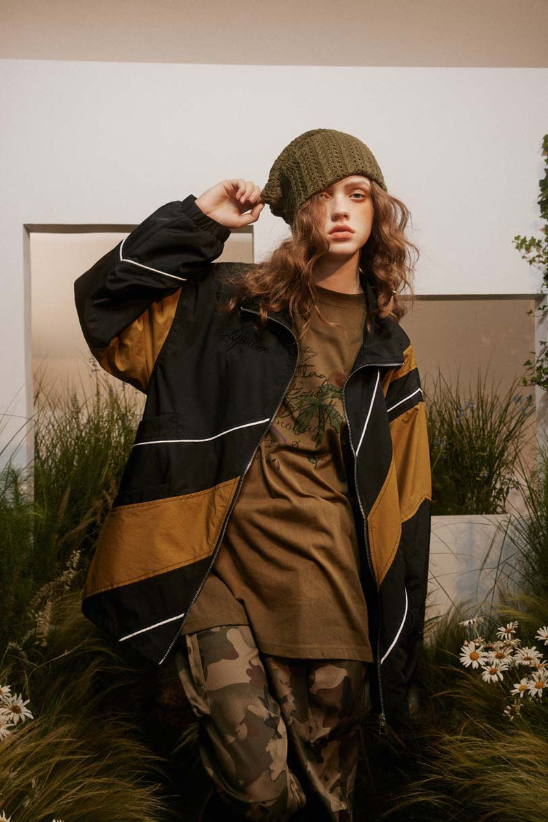 Unisex Jacket Autumn Stitching Sports Coat Women's Clothing