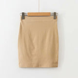 Women Skirt Crew Neck Slim-Fit Short Long Sleeve T-shirt Spring and Summer Suit