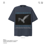 American vintage street T-shirt pure cotton retro men's and women's summer loose