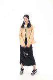 Unisex Jacket Fall Color-Blocking Zip Jacket Women's