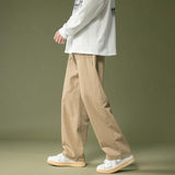 Men Sweatpants Men's Spring and Autumn Straight Loose Cargo Pants Korean Style