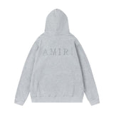 Amiri Hoodie AMI logo embroidered hooded sweater with holes