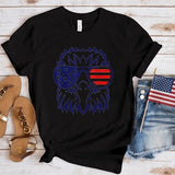 Women's Independence Day T Shirt round Neck Short Sleeve T-shirt Women's Top