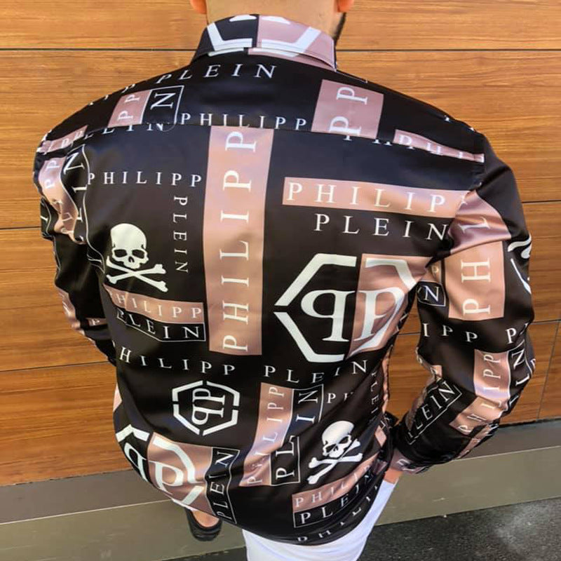 Men Shirt Men's Long-Sleeved Shirt Fashion Tops