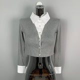 Women Long Sleeve Shirt Short Design Patchwork Top