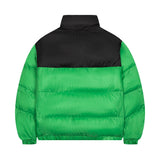Men Cotton Padded Jacket Coat Vintage Stand-up Collar Cotton-Padded Clothes Ins Casual Winter Loose and Warm Bread Coat