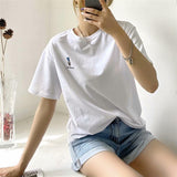 Women T-Shirt Short Sleeve T-shirt Summer Loose Outer Wear