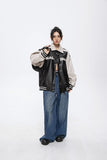 Unisex Jacket Autumn Couple Contrast Color Jacket Women's Clothing