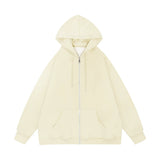 Men Hoodie Spring and Autumn Hooded Cardigan Sweater Zipper Jacket Casual Hoodie