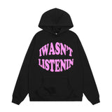 Men Hoodie Letter Print Pullover Hooded Sweater Men's Long Sleeve Loose Top Hoodie Spring and Autumn