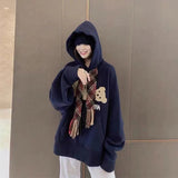 Palm Angle Hoodie Wholesale Cross-Border Fashion Brand Palm Angels Tassel Streamer Broken Bear Embroidery Velvet Hoodie Sweater Men's and Women's Coats