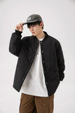 Unisex Hoodie Winter Plaid Cotton-Padded Coat