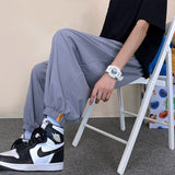 Men Sweatpants Casual Pants Men's Spring Loose Straight Wide-Leg Pants