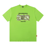 Men T Shirt Retro Dark Printed Short-Sleeved T-shirt Men and Women Loose