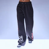 Women Cargo Pants Printed Sweater Suit Autumn and Winter Women's Loose