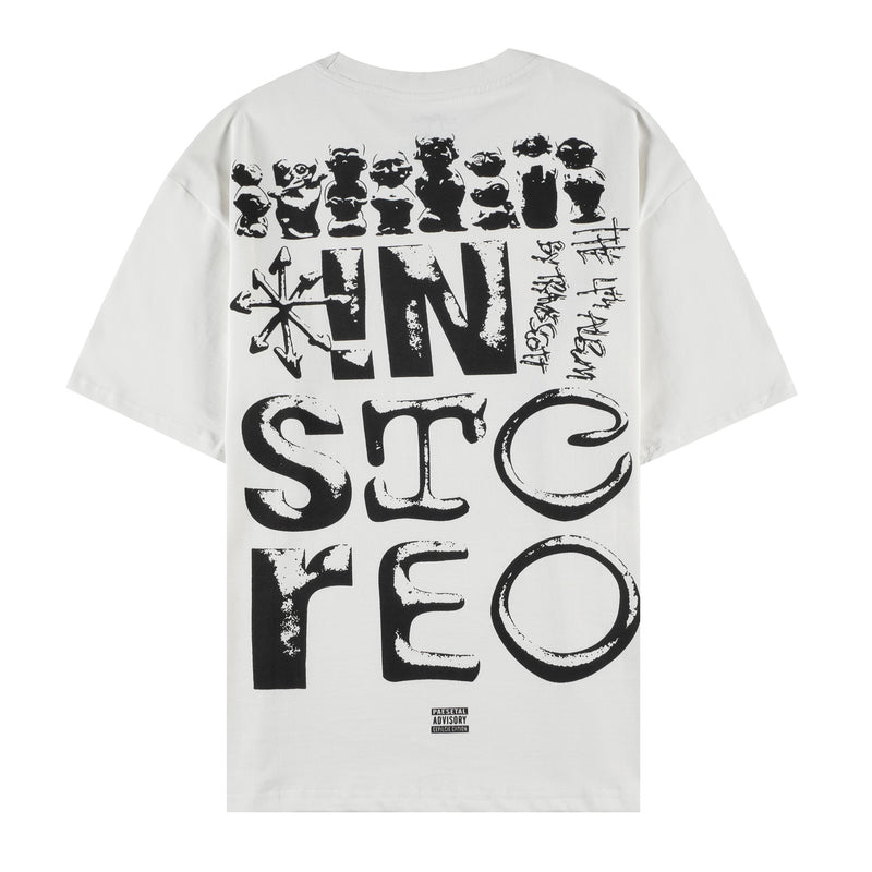 Travis Scott T-Shirt TRAVIS SCOTT CACTUS JACK Loose Crew Neck Short Sleeve