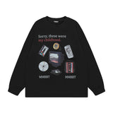 Men Long Sleeve Shirt Saibo Punk Long Sleeve Bottoming T-shirt Men and Women Vibe Idle Style