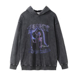 Men Hoodie Distressed Hooded Sweater Men's Tops Ins Fashion Brand Loose Side Pocket