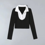Women T-Shirt Long Sleeve T-shirt for Women Short Spring and Autumn