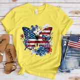 Women's Independence Day T Shirt round Neck Short Sleeve T-shirt Women's Top