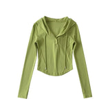 Women's T-Shirt Autumn T-shirt Top Women's Short Stitching Bottoming Shirt