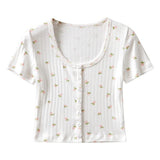 Women T-Shirt Summer Knitted Bottoming Shirt